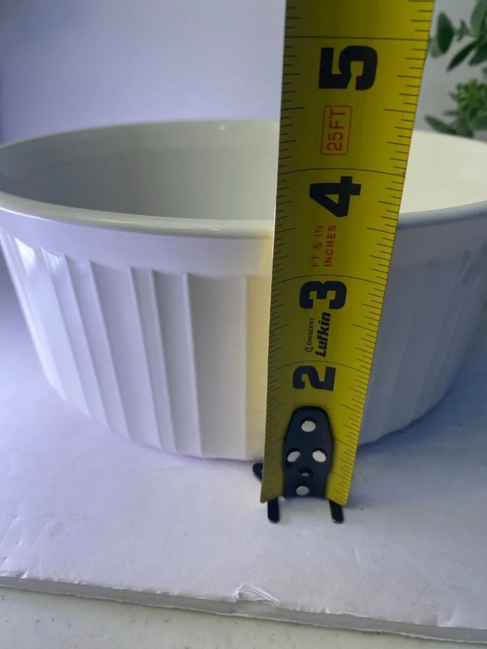 Corning Ware French White Round Casserole Dish 2.64 Quart 2.5 L Stoneware Dish